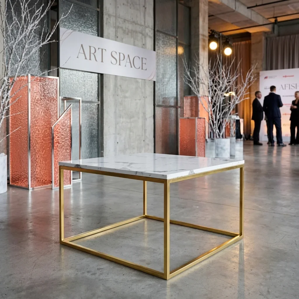Аренда журнального стола Marble Gold в Сочи
