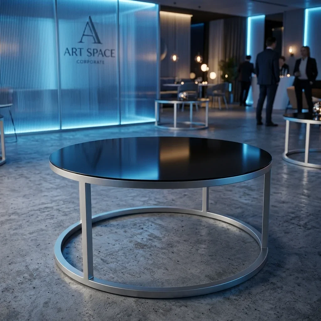 Аренда журнального стола Ring Silver & Black в Сочи