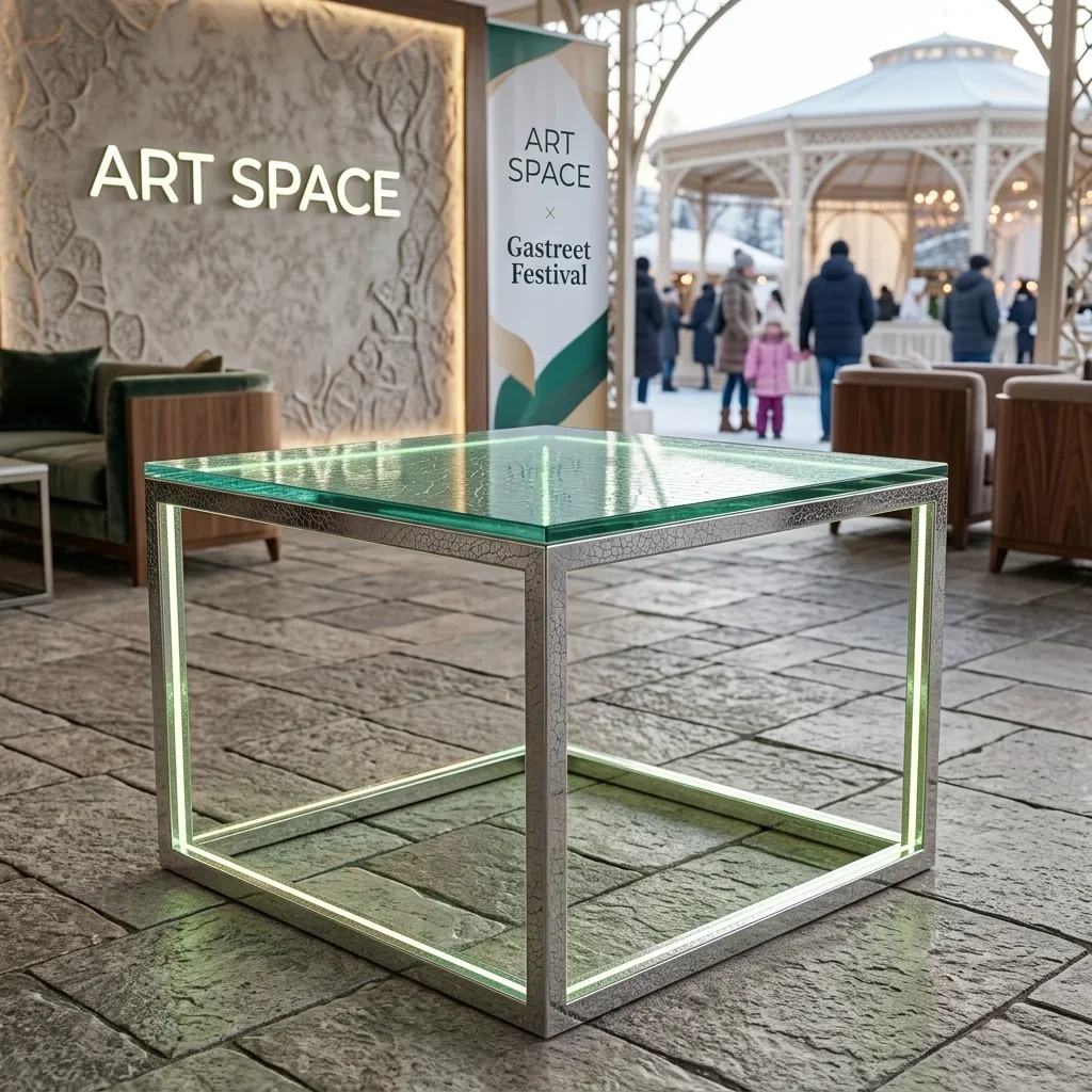 Аренда журнального стола Silver Glass в Сочи