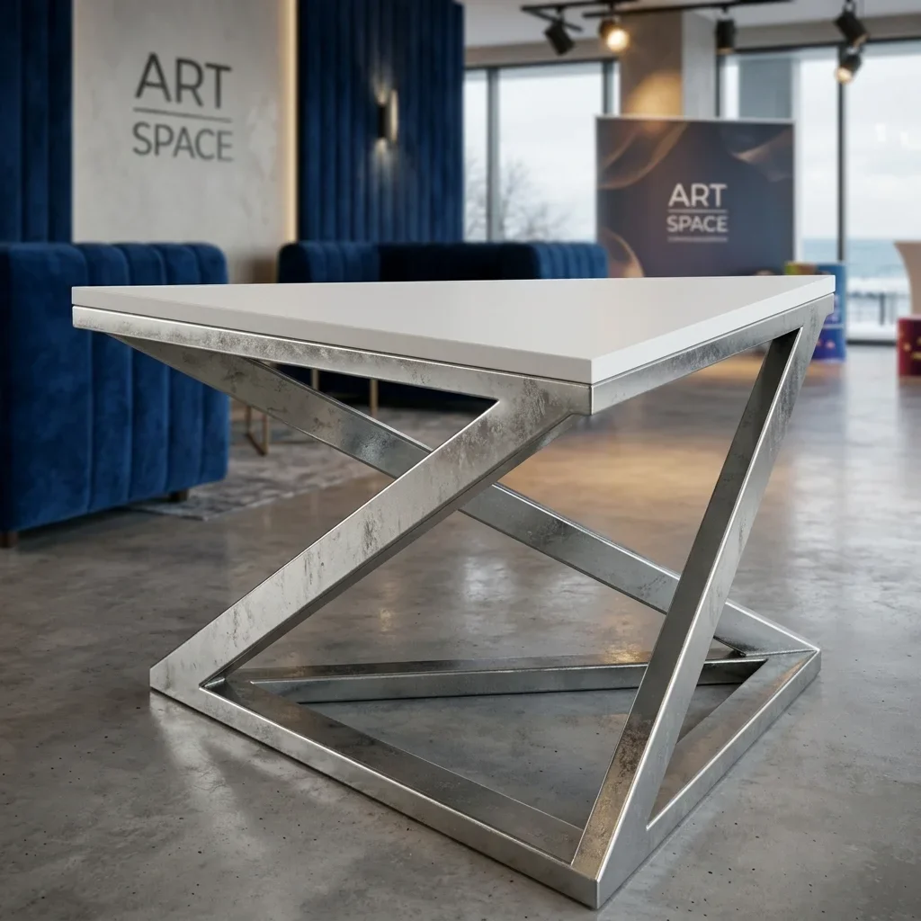 Аренда журнального стола Triangle Silver White в Сочи