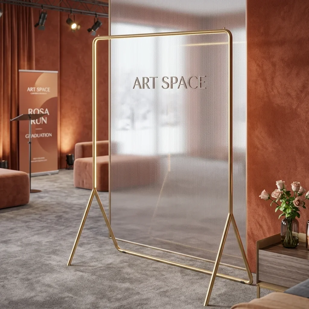 Аренда золотой напольной вешалки в Сочи | ART SPACE