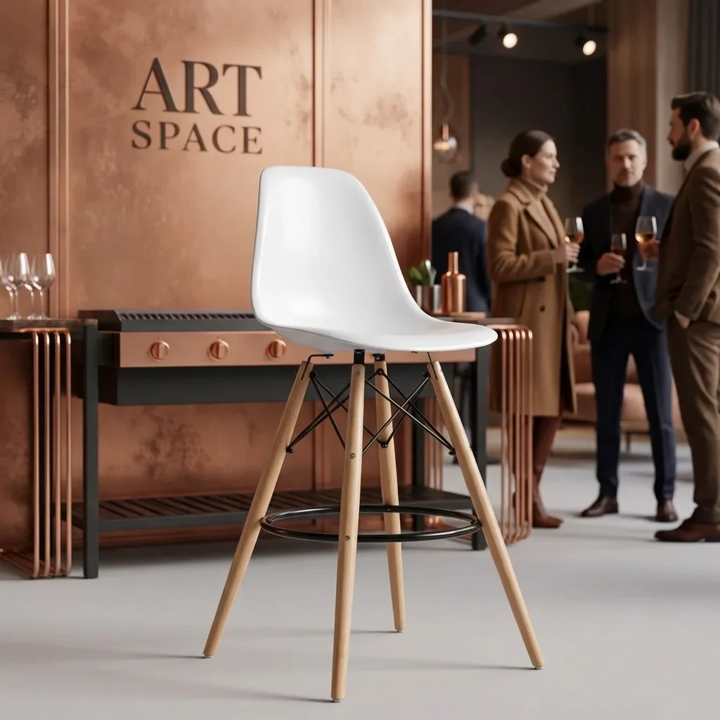 Аренда Белый барный стул Eames Сочи от ART SPACE