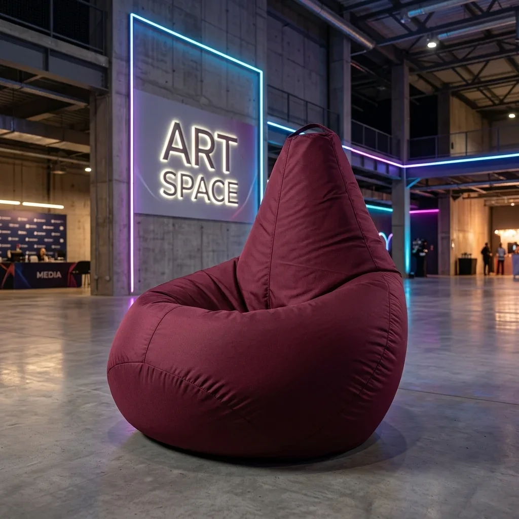 Аренда Бордовое кресло-мешок Сочи ART SPACE