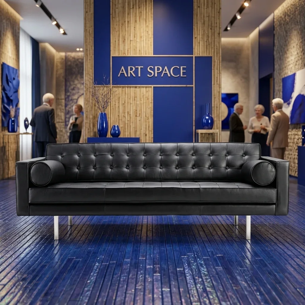 Аренда Черный трехместный диван Madison Сочи от ART SPACE