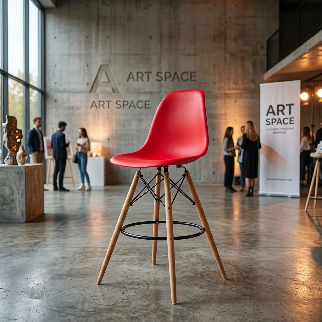 Аренда Красный барный стул Eames Сочи