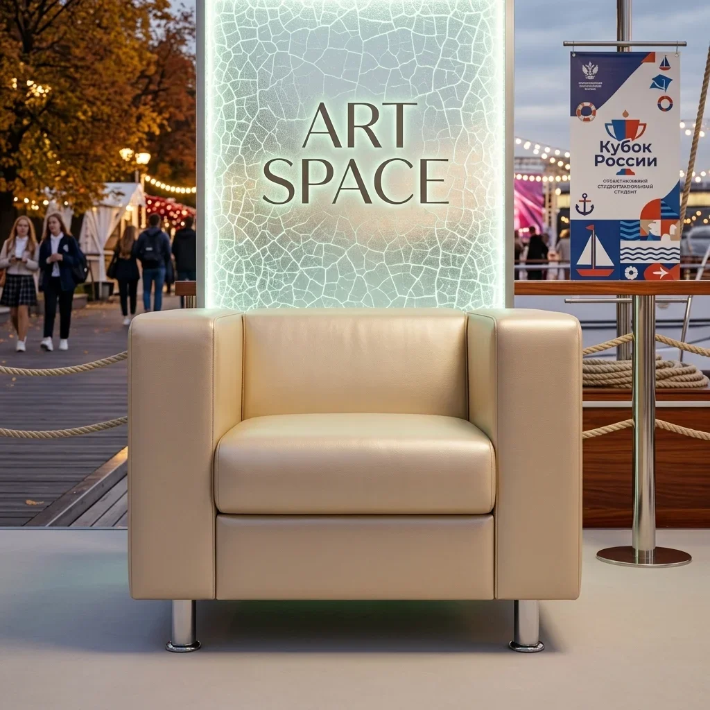 Аренда кресла Panda цвета шампань в Сочи — ART SPACE