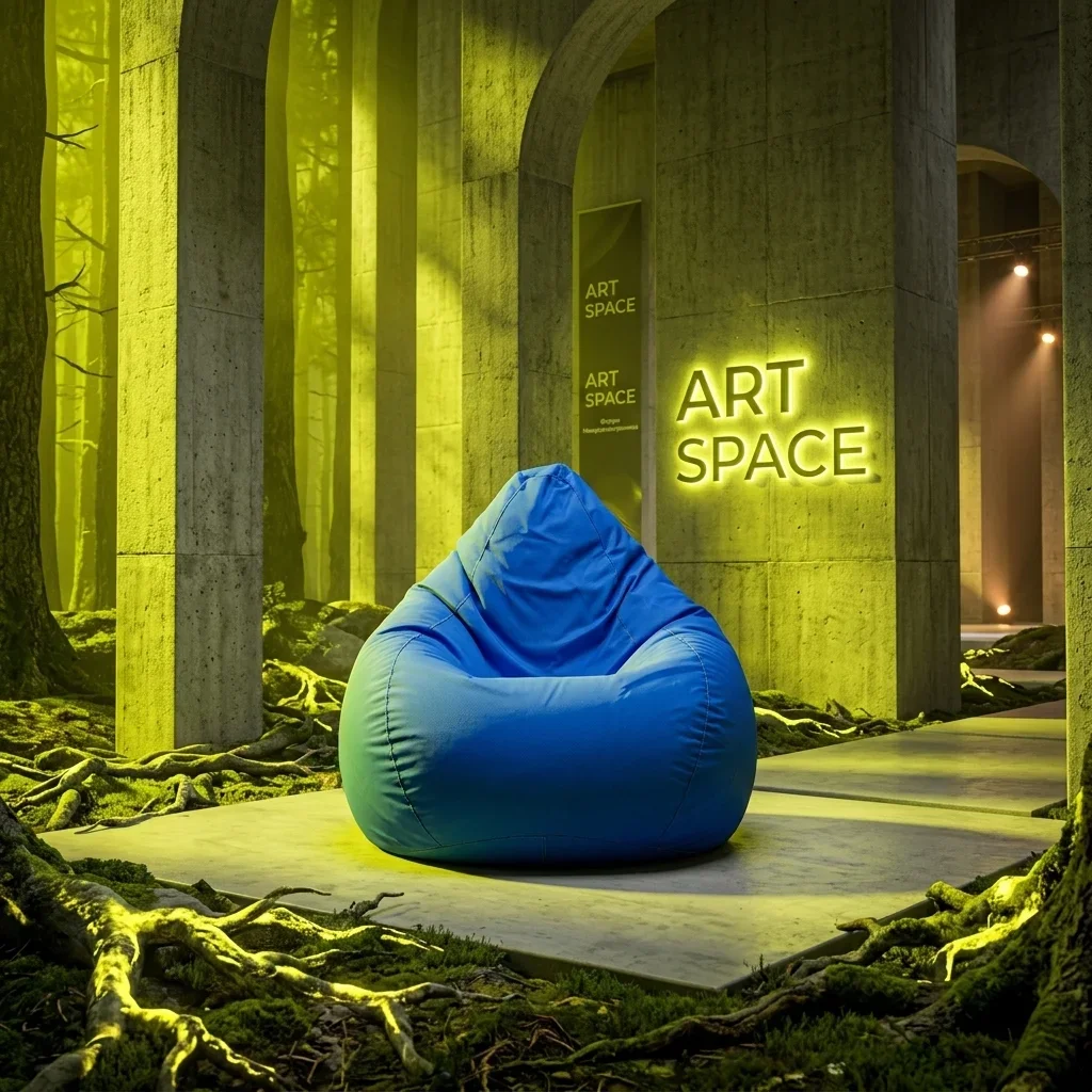 Аренда синего кресла-мешка в Сочи | ART SPACE